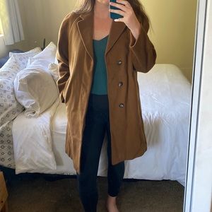 Junex Unisex Wool Lapel Pea Coat